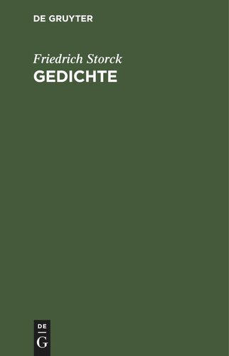 Gedichte: [1.]