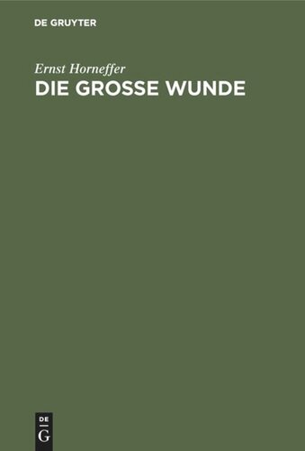 Die große Wunde: Psychologische Betrachtungen zum Verhältnis von Kapital und Arbeit