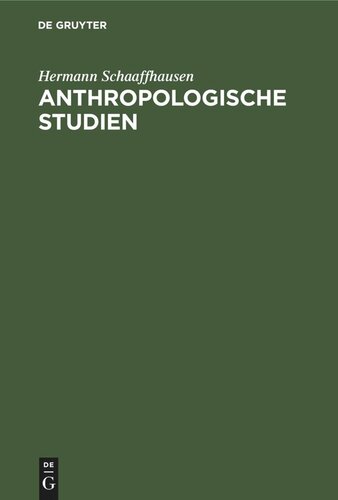 Anthropologische Studien