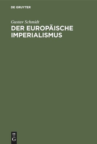 Der europäische Imperialismus: Studienausgabe