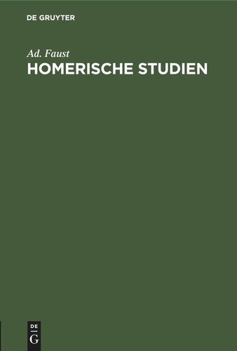 Homerische Studien