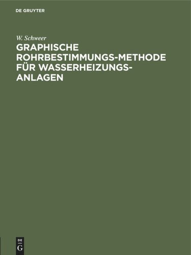 Graphische Rohrbestimmungs-Methode für Wasserheizungs-Anlagen