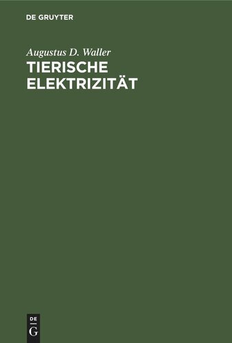 Tierische Elektrizität