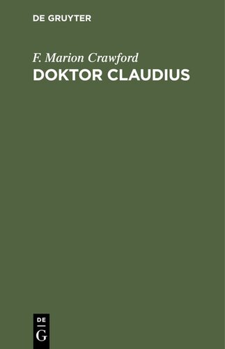 Doktor Claudius: Eine wahre Geschichte