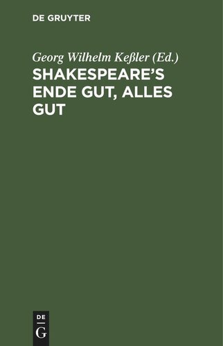 Shakespeare's Ende gut, alles gut