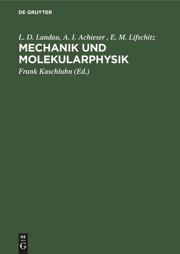 Mechanik und Molekularphysik