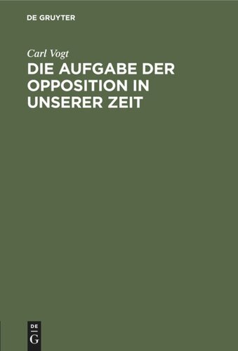 Die Aufgabe der Opposition in unserer Zeit: Zum Besten der deutschen Flüchtlinge