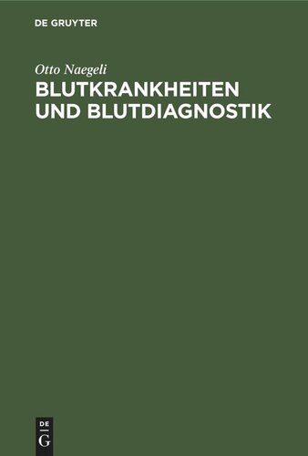 Blutkrankheiten und Blutdiagnostik