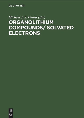 Organolithıum Compounds/ Solvated Electrons