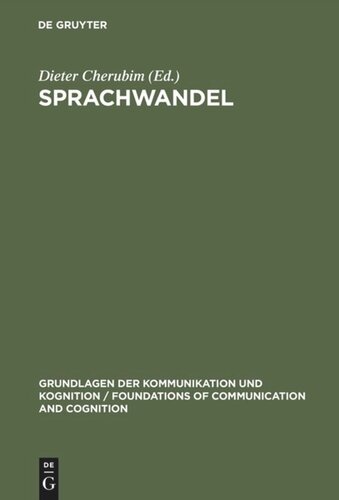 Sprachwandel: Reader zur diachronischen Sprachwissenschaft