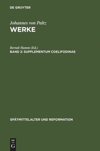 Werke: Band 2 Supplementum Coelifodinae