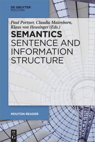 Semantics - Sentence and Information Structure