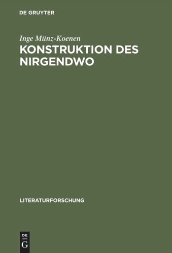 Konstruktion des Nirgendwo: Die Diskursivität des Utopischen bei Bloch, Adorno, Habermas