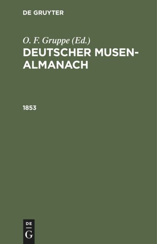 Deutscher Musen-Almanach: 1853