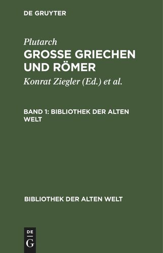 Grosse Griechen und Römer: Band 1