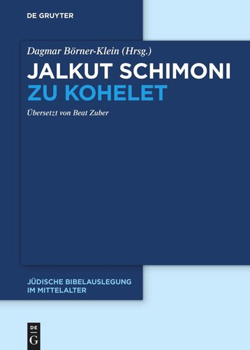 Jalkut Schimoni: Jalkut Schimoni zu Kohelet