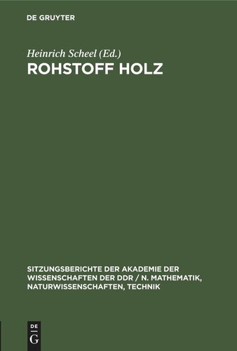 Rohstoff Holz