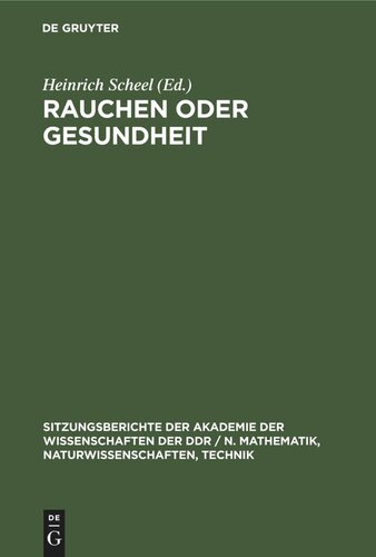 Rauchen oder Gesundheit