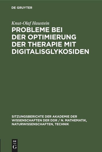 Probleme bei der Optimierung der Therapie mit Digitalisglykosiden