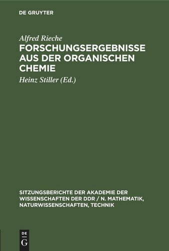 Forschungsergebnisse aus der organischen Chemie