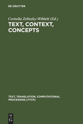 Text, Context, Concepts