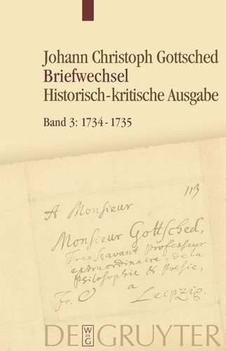 Briefwechsel: Band 3 1734–1735