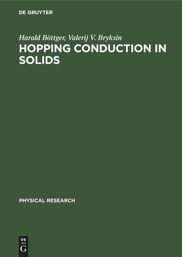 Hopping Conduction in Solids