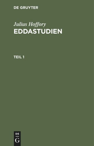 Eddastudien: Teil 1