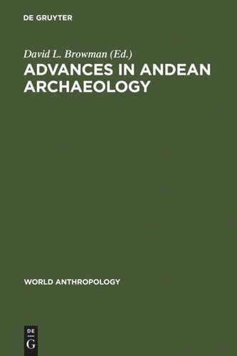 Advances in Andean Archaeology