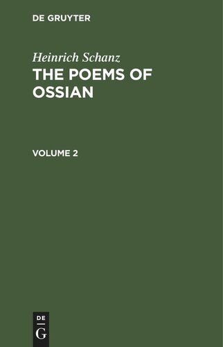 The Poems of Ossian: Volume 2