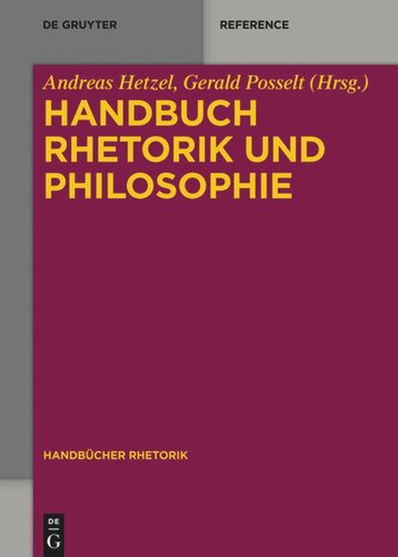 Handbuch Rhetorik und Philosophie