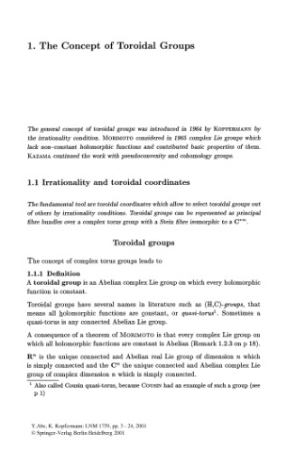 Toroidal Groups: Line Bundles, Cohomology and Quasi-Abelian Varieties