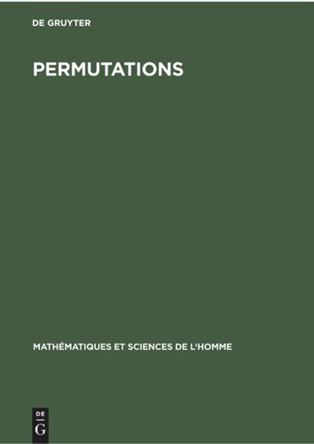 Permutations: Actes du Colloque sur les Permutations