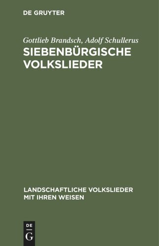 Siebenbürgische Volkslieder