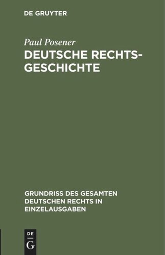 Deutsche Rechtsgeschichte