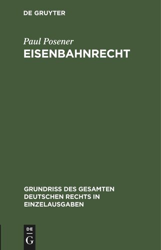 Eisenbahnrecht