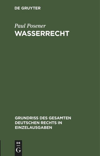 Wasserrecht