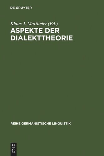 Aspekte der Dialekttheorie