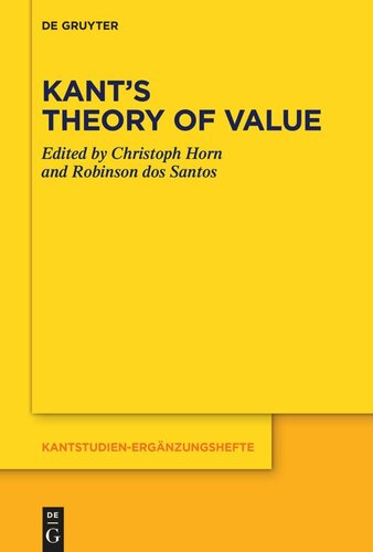 Kant’s Theory of Value