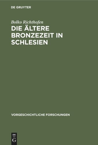 Die ältere Bronzezeit in Schlesien