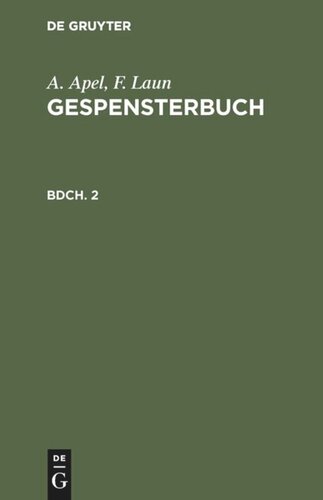 Gespensterbuch: Bdch. 2