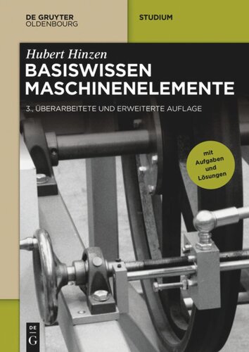 Basiswissen Maschinenelemente