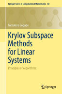 Krylov Subspace Methods for Linear Systems: Principles of Algorithms