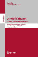 Verified Software. Theories, Tools and Experiments.: 14th International Conference, VSTTE 2022, Trento, Italy, October 17–18, 2022, Revised Selected Papers