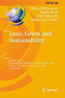 Lean, Green and Sustainability: 8th IFIP WG 5.7 European Lean Educator Conference, ELEC 2022, Galway, Ireland, November 22–24, 2022, Proceedings