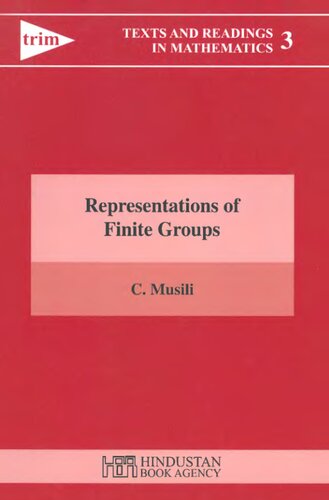 Representations of Finite Groups (Texts and Readings in Mathematics)