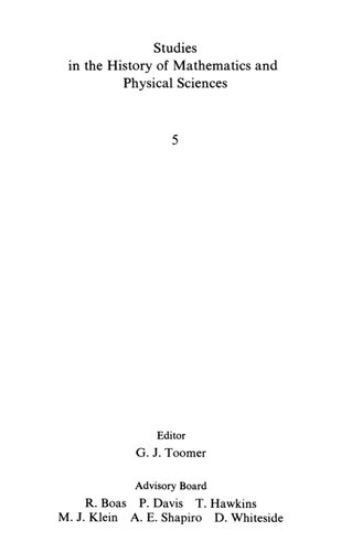 A History of the Calculus of Variations from the 17th through the 19th Century (Studies in the History of Mathematics and Physical Sciences, 5)