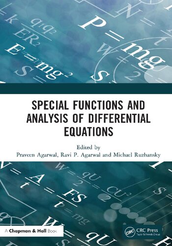 Special Functions and Analysis of Differential Equations