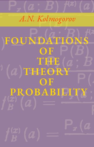 Foundations of the Theory of Probability