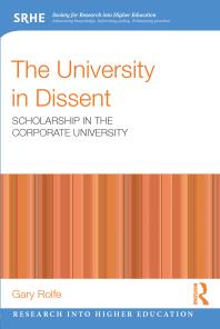 The University in Dissent : Scholarship in the Corporate University